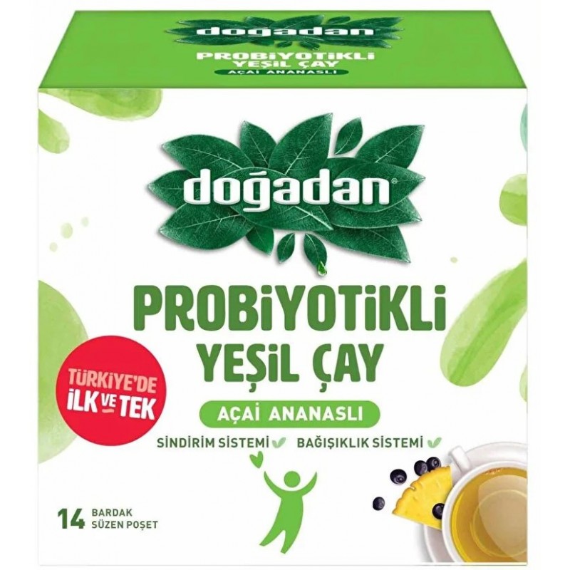 Doğadan Green tea with probiotic x14  Догадан зелен чай с пробиотик