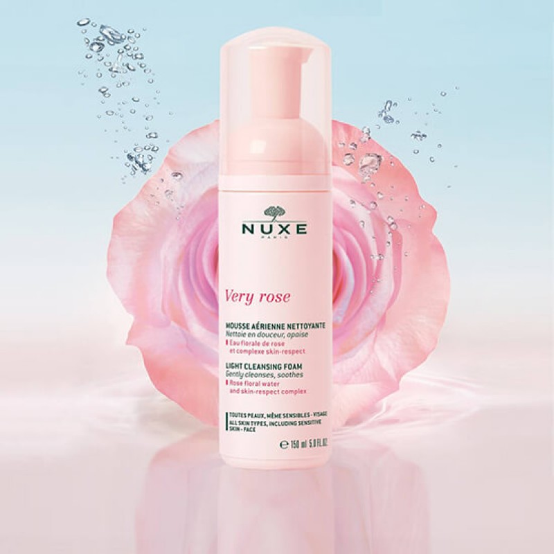 Nuxe Very Rose Cleansing Foam 150ml Нукс Нежна почистваща пяна за лице