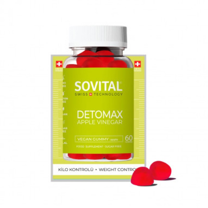 Sovital Detomax Vegan Gummy x 60 Совитал Детомакс веган желирани таблетки за дъвчене