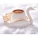 Karaca Swan Coffe Cups Караджа Лебед чаши за кафе 2 броя