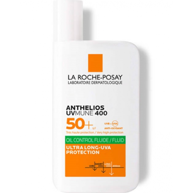 La Roche-Posay Anthelios UVMune 400 Oil Control SPF50+ 50ml Ла Рош-Позе Слънцезащитен флуид за мазна кожа