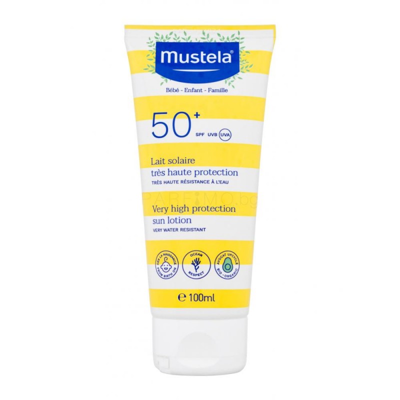 Mustela Spf50+ 100ml Мустела Слънцезащитен лосион за лице и тяло