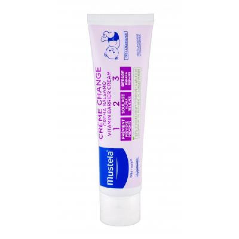 Mustela Vitamin Barrier Cream 1-2-3 100ml Крем против подсичане