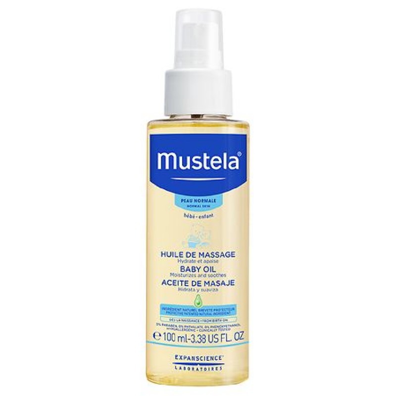 Mustela Baby Oil 100ml Масажно олио-спрей 