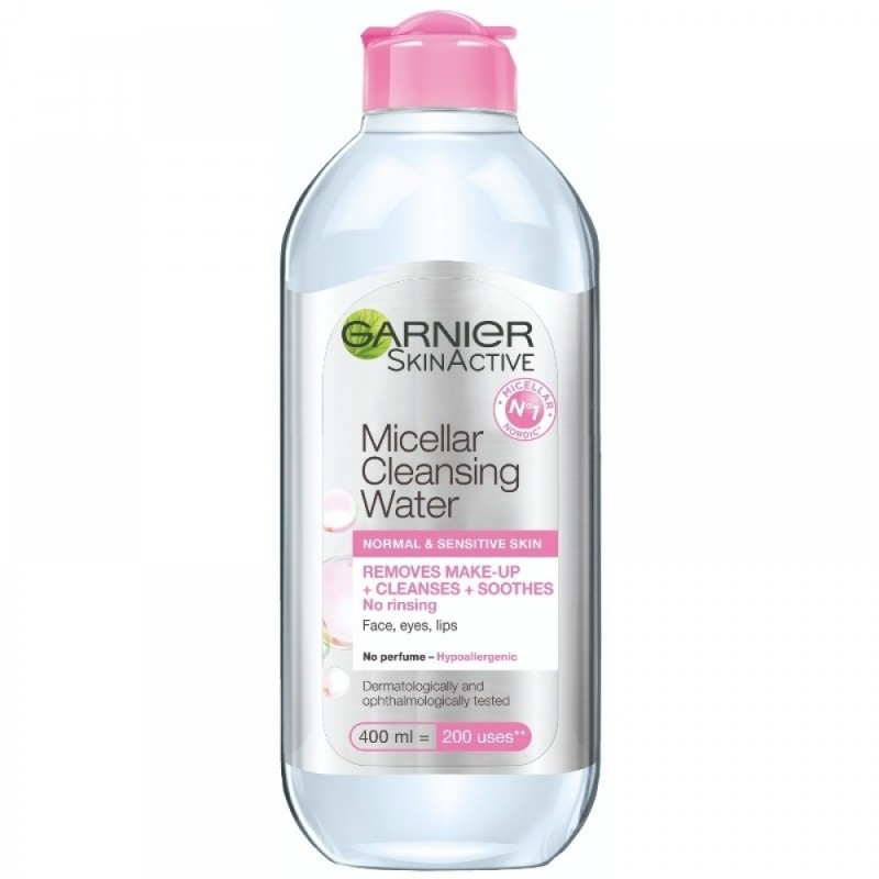 Garnier Micellar Cleansing Water 400ml Гарниер почистваща мицеларна вода за чувствителна кожа