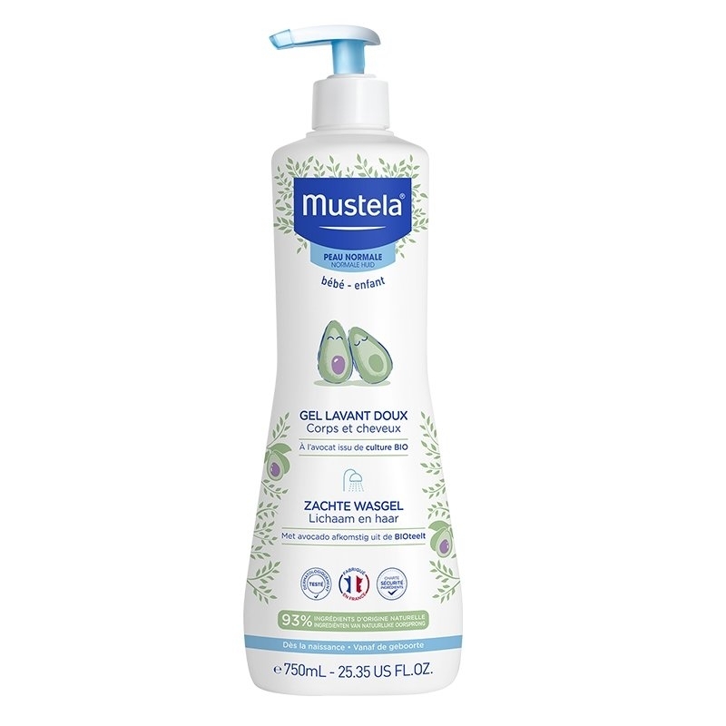 Mustela Baby Gentle Cleansing Gel 750ml Нежен измиващ гел за коса и тяло